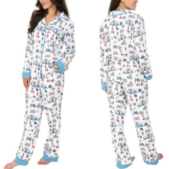 Munki Munki Costco Themed Pajama SET Flannel Bamboo Cotton Blend Size XXL - Picture 3 of 7